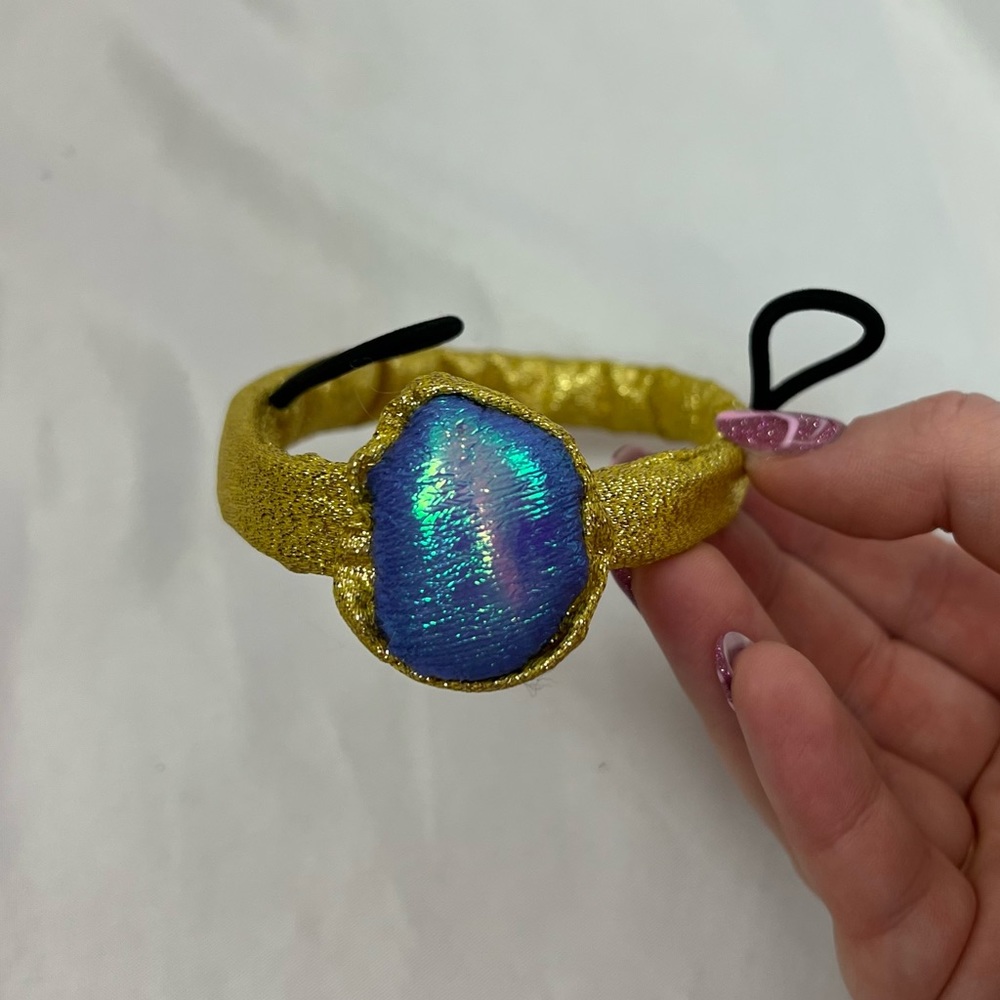 Build-A-Bear Gold and Blue Crown Accessory